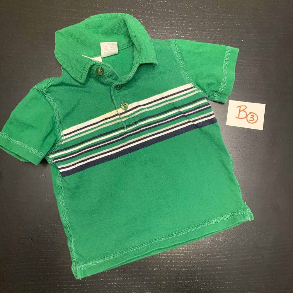 ⭐️5/$10.00⭐️ Koala Kids 9-12m Green Collard Shirt